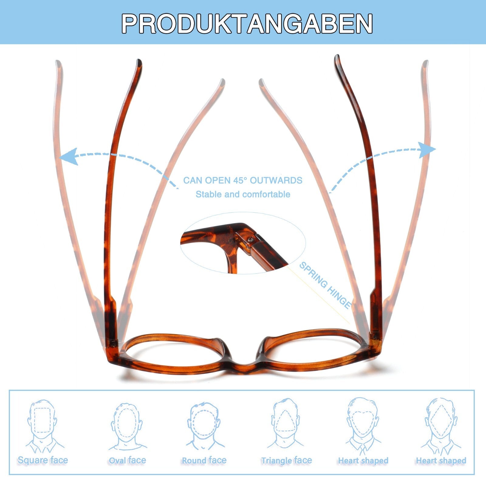 4 Pack Fashion Reading Glasses for Women Men Blue Light Blocking Anti UV Readers