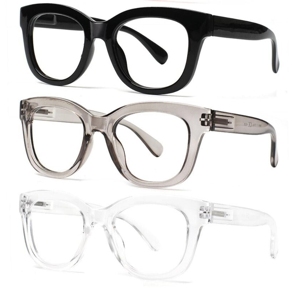 3-3Pack New Reading Glasses Ladies Readers Spring Hinge Pattern Print Eyeglasses