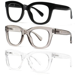 3-3Pack New Reading Glasses Ladies Readers Spring Hinge Pattern Print Eyeglasses