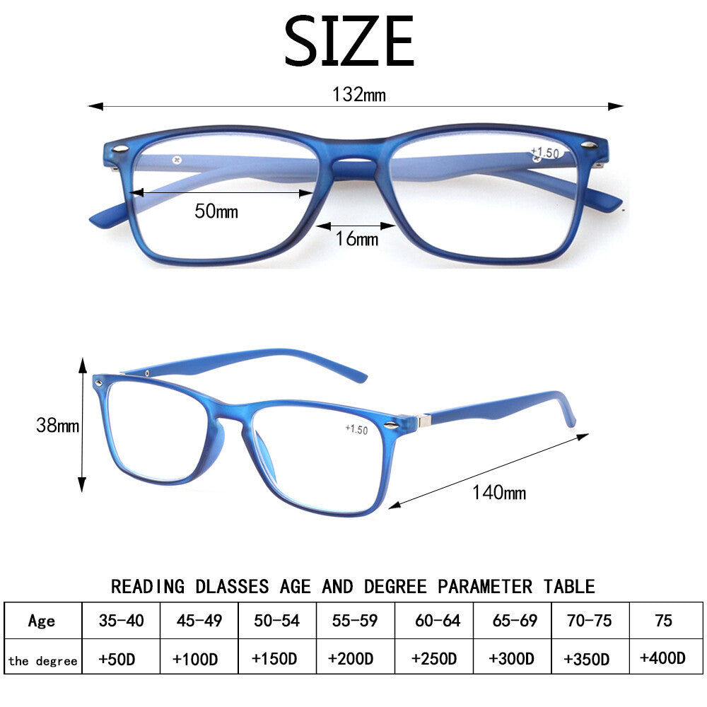 4 Pack Reading Glasses for Men and Women Blue Light Blocking Computer Reader Quality Spring Hinge Color Readers