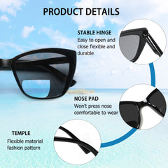 3 Pack Fashion Reading Glasses Women and Men Trendy Oversized Womens Readers