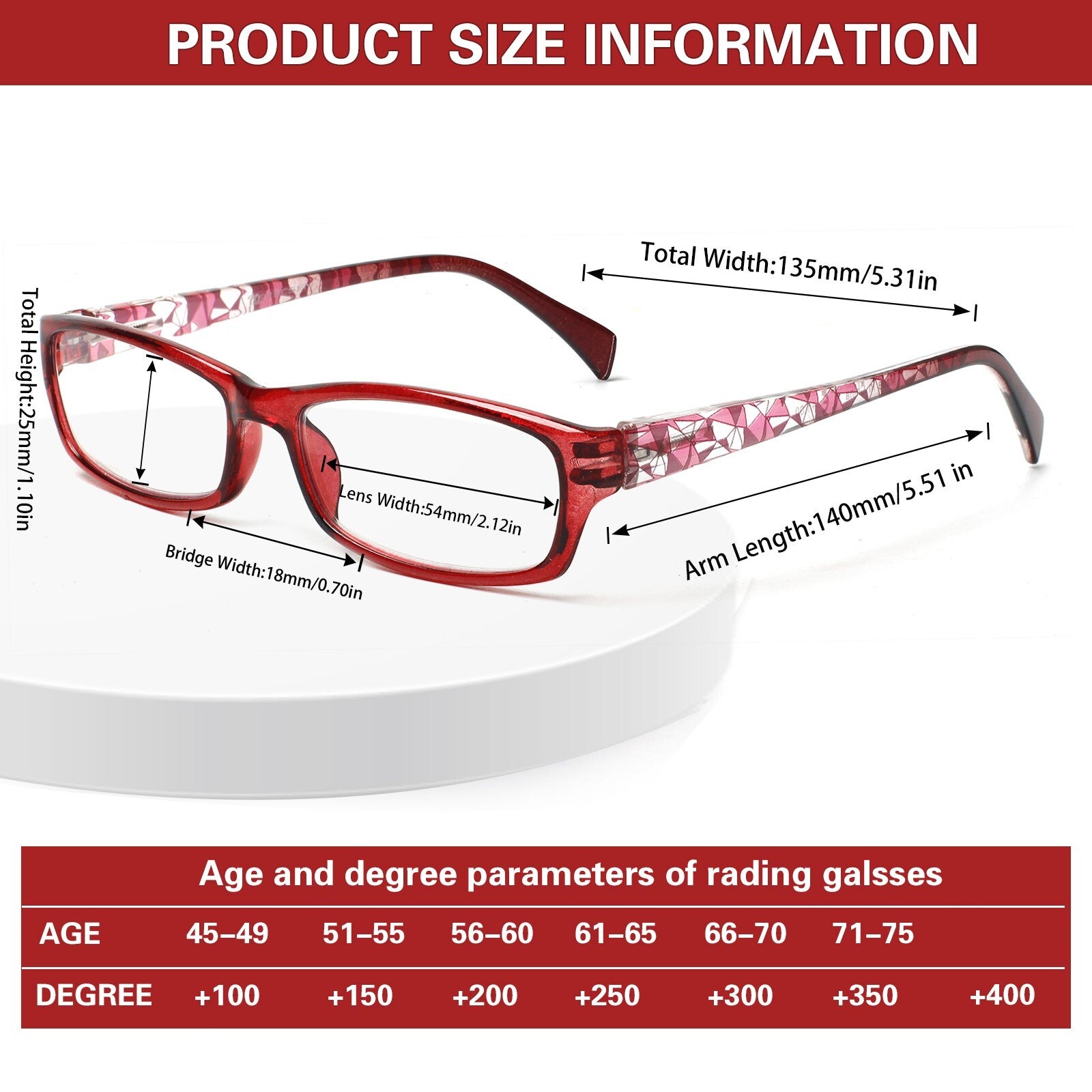 6 Pack Multifocal Women's Reading Glasses Anti Blue Light Lens Reading Glasses