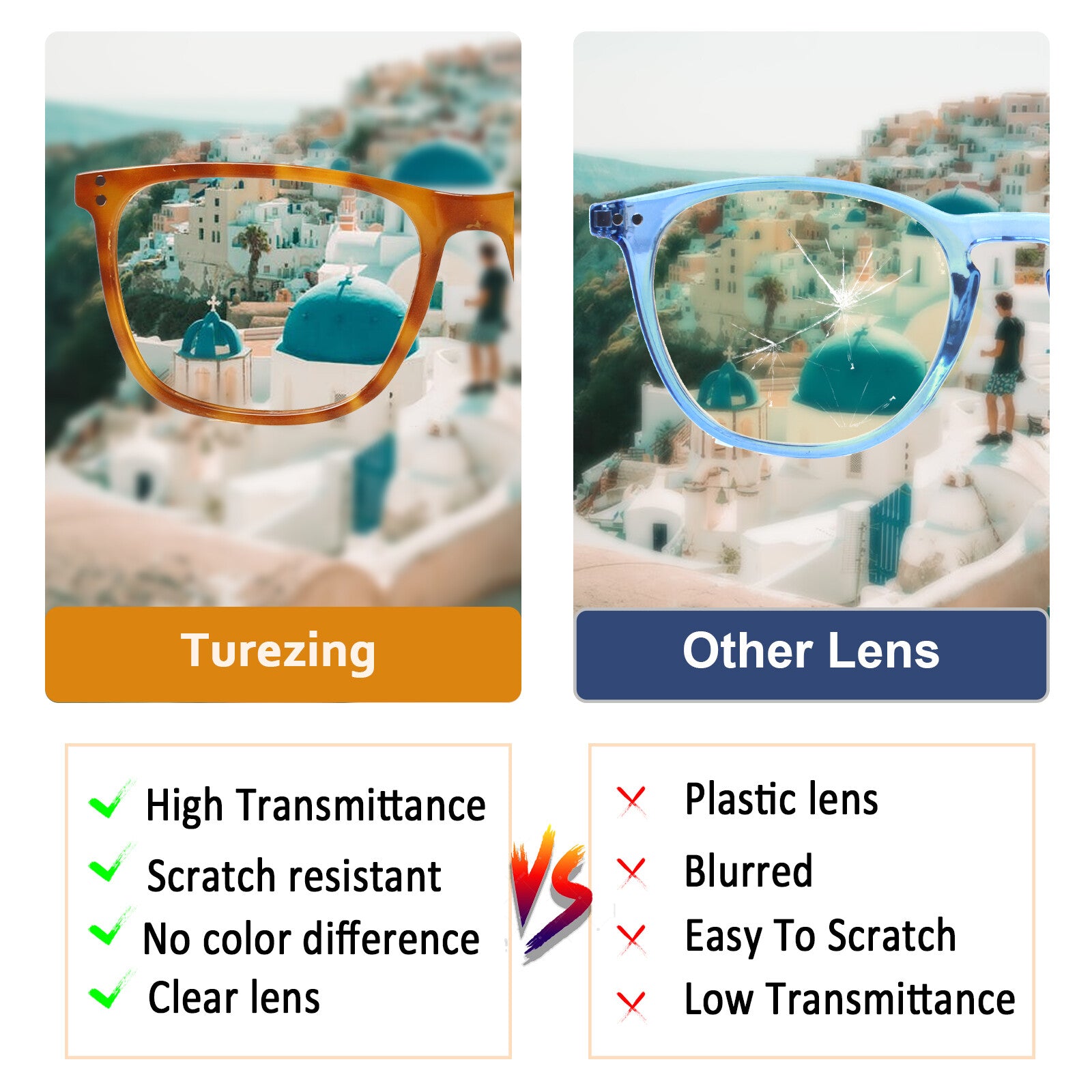 Blue Light Glasses for Woman Men | 99% Blue Light Blocking Glasses for Computer Gaming TV Phone Screen Square Frame | Anti Eyestrain & UV Glare Protection - 5 Pair