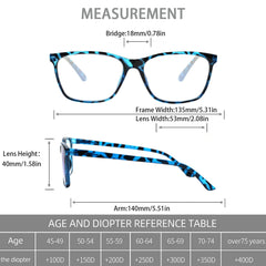 2 Pack Reading Glasses for Men Women Blue Light Blocking Progressive Multifocal