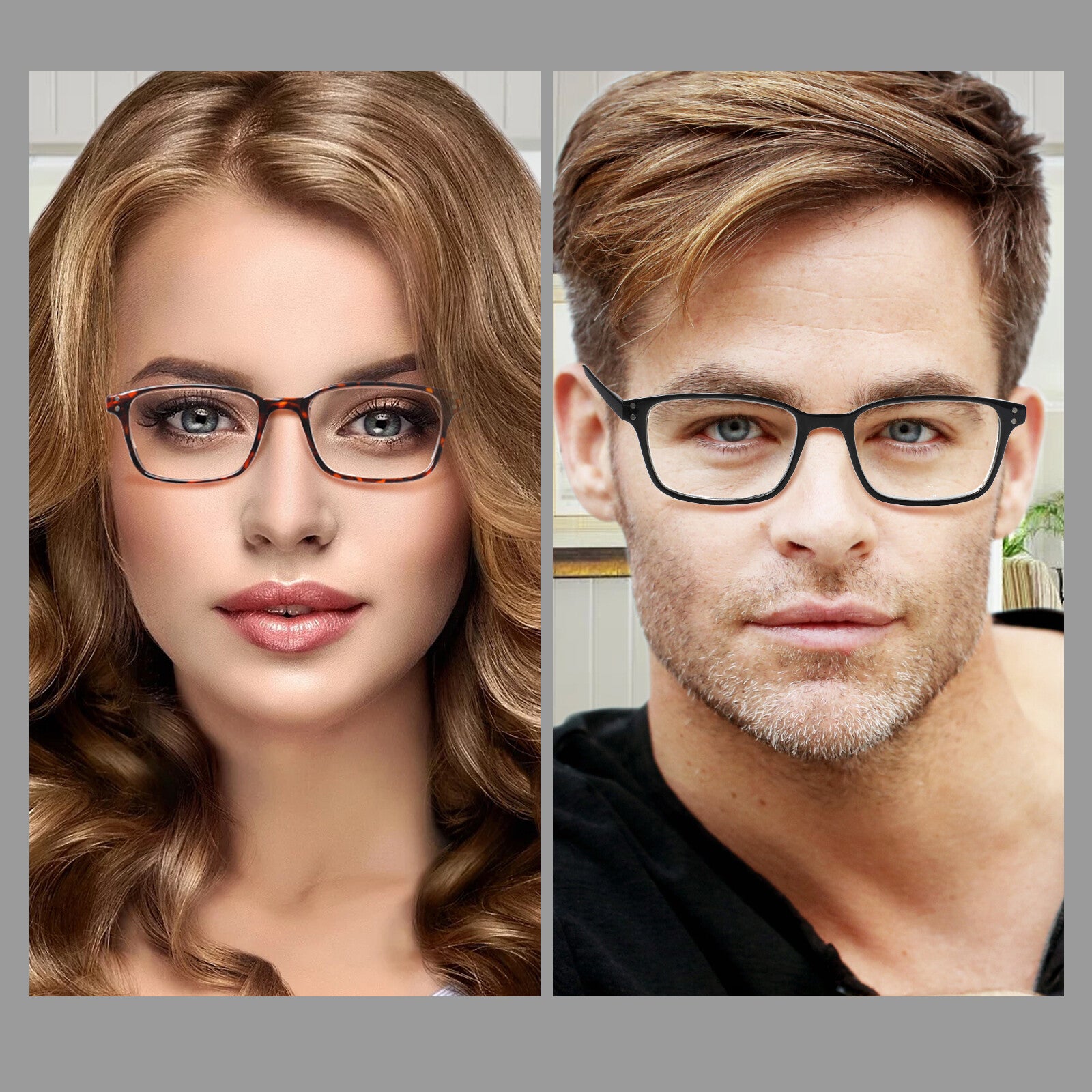 5 Pack Ladies Reading Glasses for Women Blue Light Blocking  Fashion Men Spring Hinge Readers Circle Box