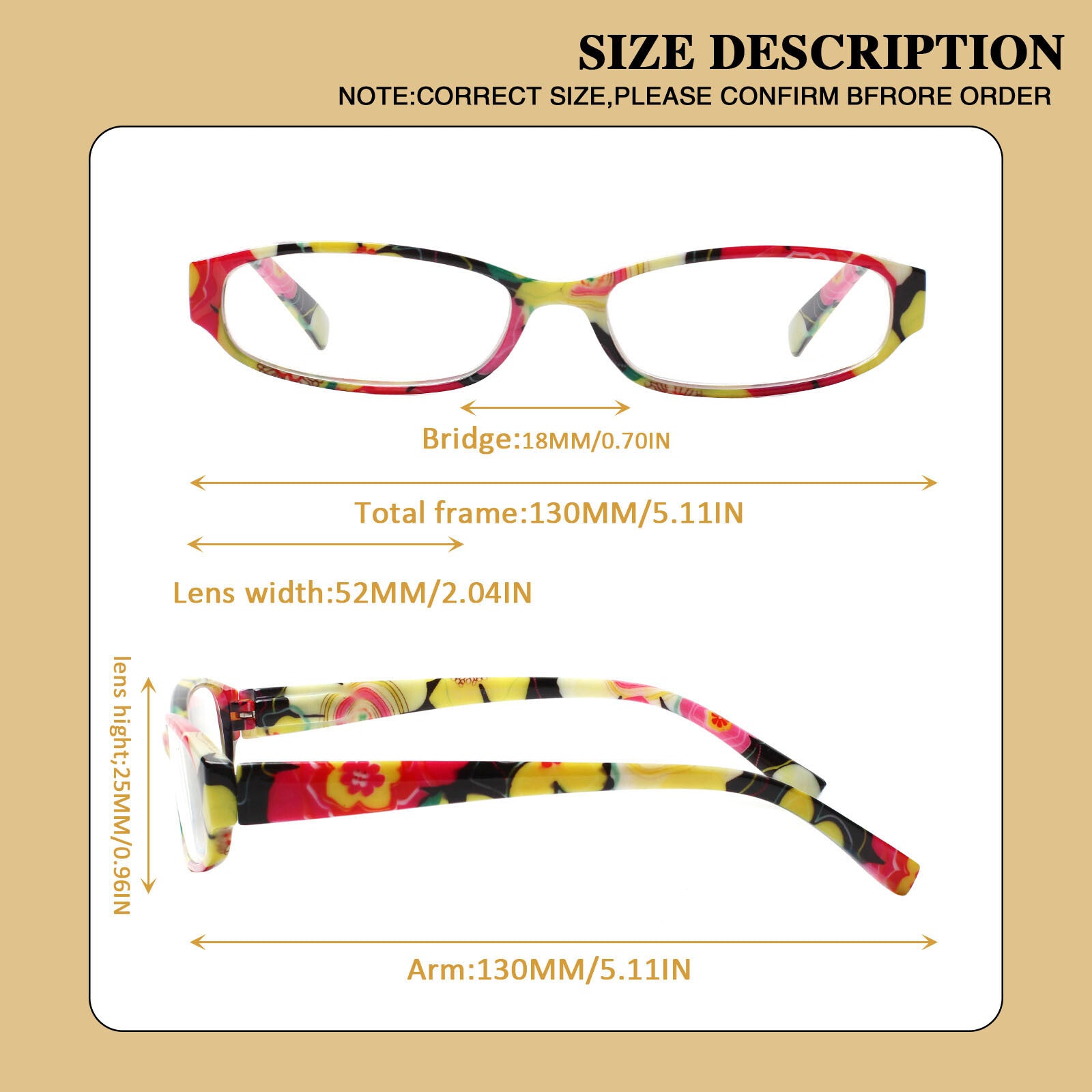 4 Pack Fashion Reading Glasses for Women Pattern Print Anti UV Readers