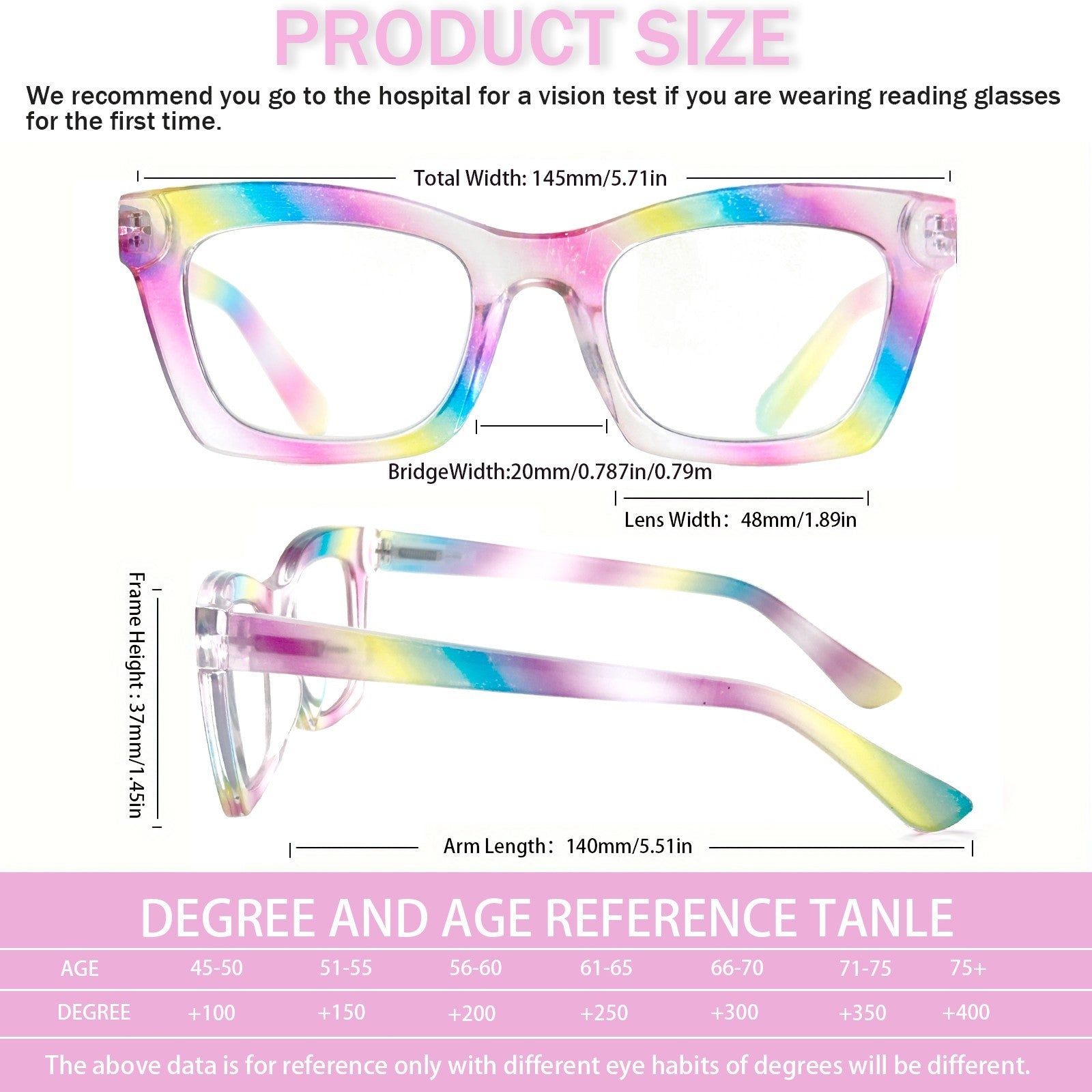 Kerecsen Reading Glasses 4 Pairs Fashion Ladies Readers Spring Hinge with Pattern Print Eyeglasses for Women