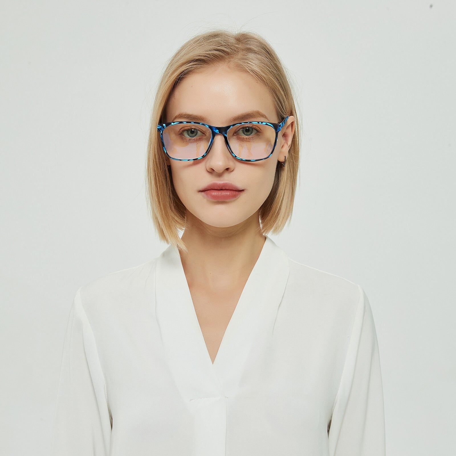 2 Pack Reading Glasses for Men Women Blue Light Blocking Progressive Multifocal