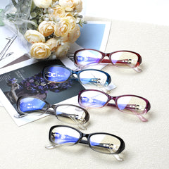 5 Pack Ladies Reading Glasses for Women Men  Blue Light Glasses Fashion Spring Hinge Oval Readers