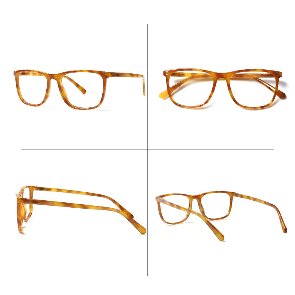 Blue Light Glasses for Woman Men | 99% Blue Light Blocking Glasses for Computer Gaming TV Phone Screen Square Frame | Anti Eyestrain & UV Glare Protection - 5 Pair