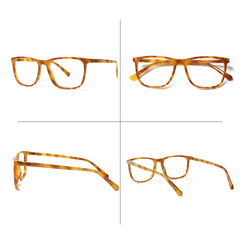 Blue Light Glasses for Woman Men | 99% Blue Light Blocking Glasses for Computer Gaming TV Phone Screen Square Frame | Anti Eyestrain & UV Glare Protection - 5 Pair