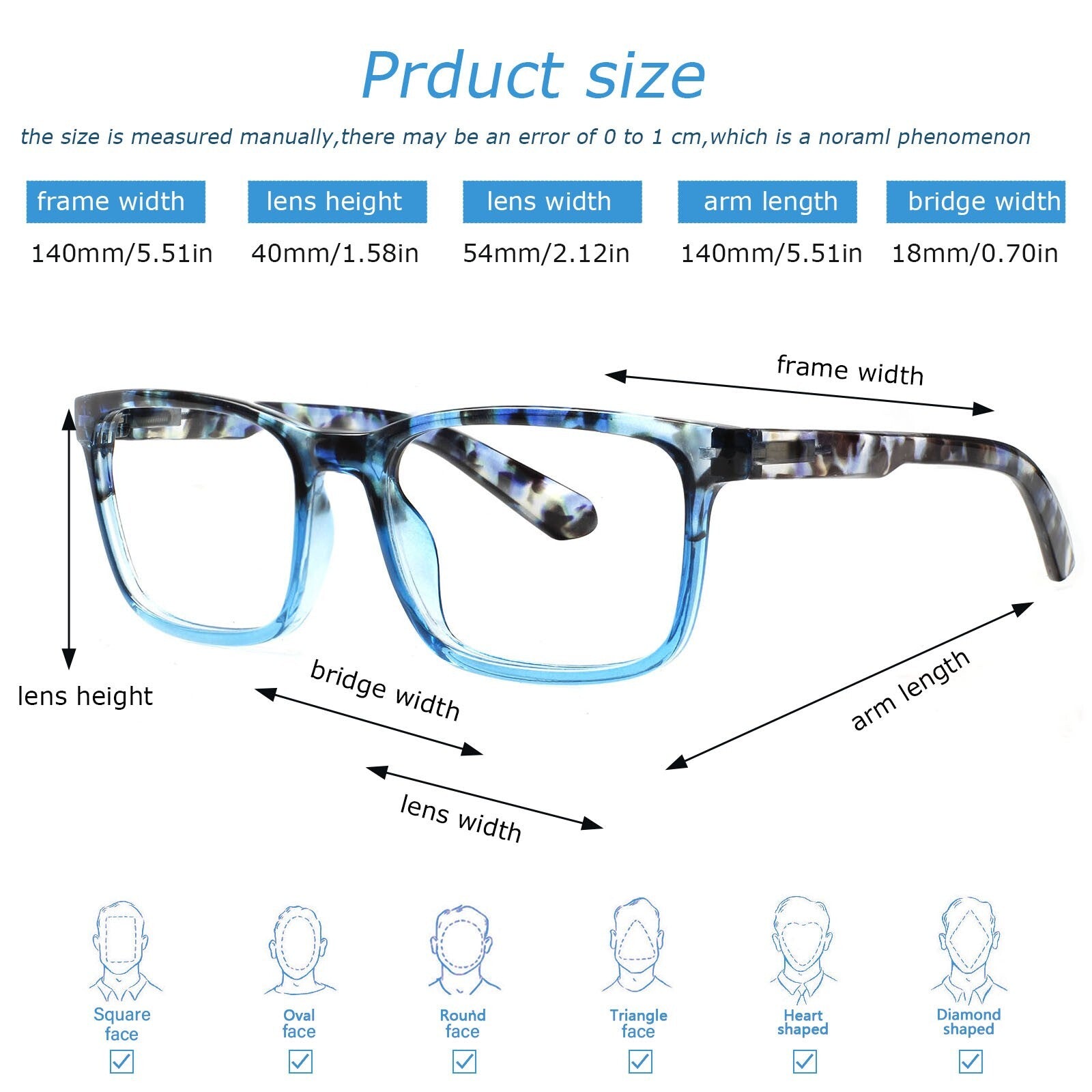 6 Pack Ladies Reading Glasses Spring Hinge Anti Eyestrain Computer Reading Glasses for Women Men Readers