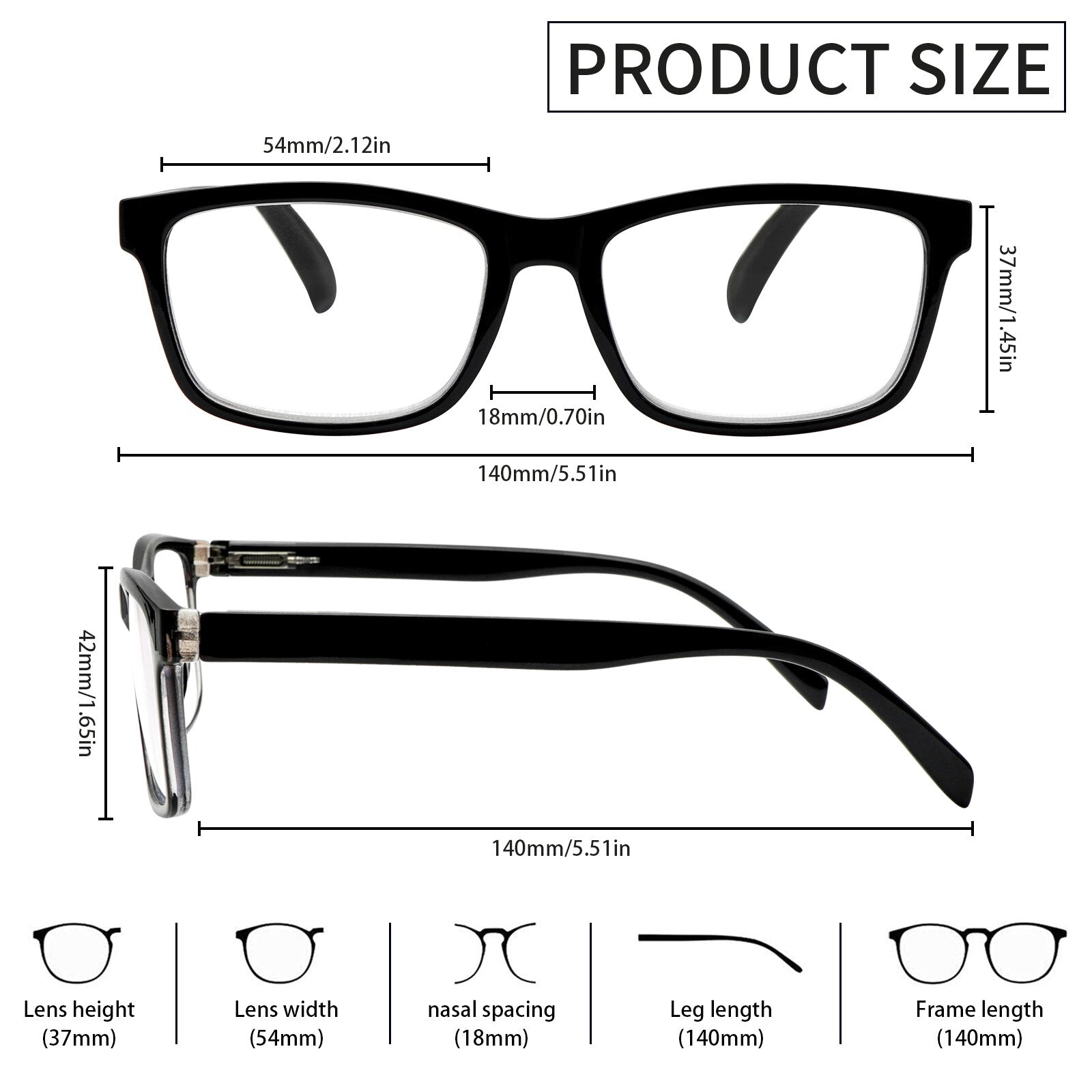 5 Pack Men Women Reading Glasses Blue Light Blocking Glasses Computer Readers Spring Hinge Eyeglasses