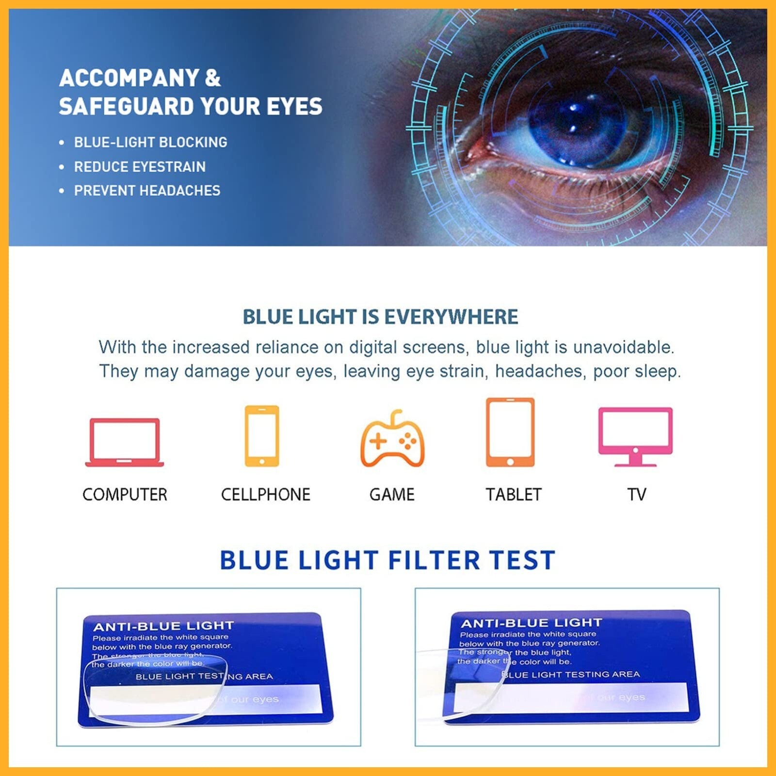 5 Pack Reading Glasses Blue Light Blocking Readers Fashion Glasses Women  Computer Readers  Comfort Spring Hinge