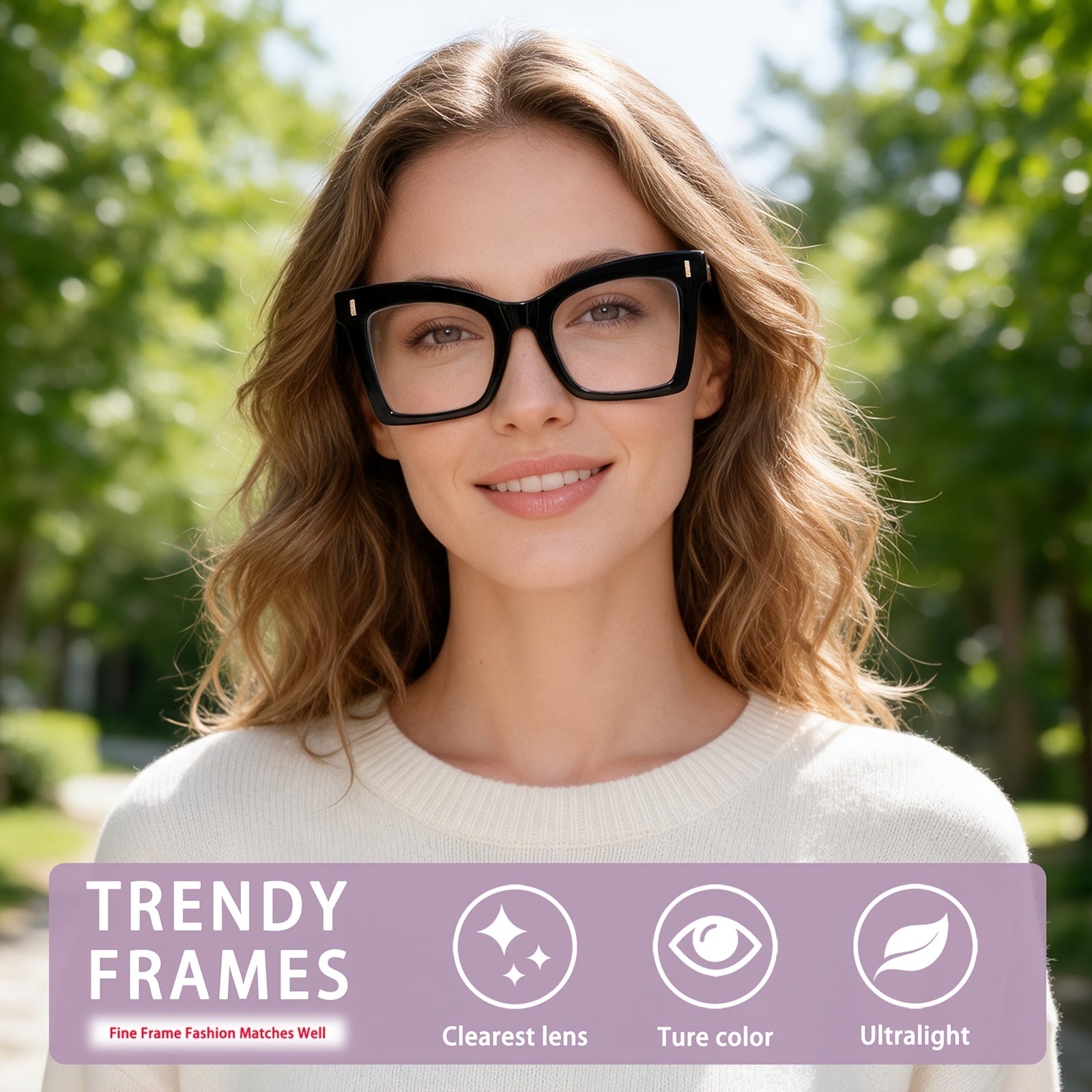 KERECESN 5-Pack Fashion Men And Women, Blue Light Protection with Oversized Square Frames And Spring Hinges, And Premium Blue Light-Blocking Lenses to Effectively Eye Strain. Reading And Computer Work, Holiday Gift