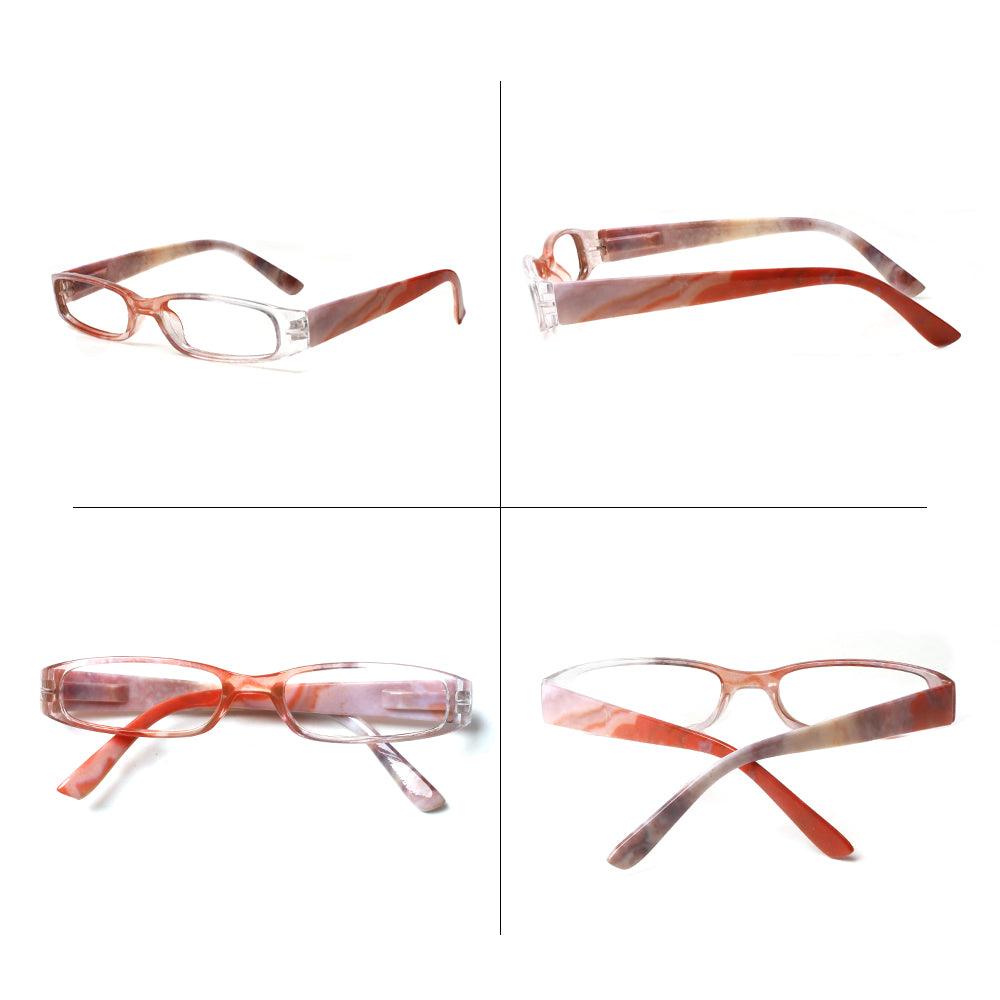 3 Pack Reading Glasses Women's Anti-Blue Light HD Oval Lens Fashion Print with Spring Hinges 109