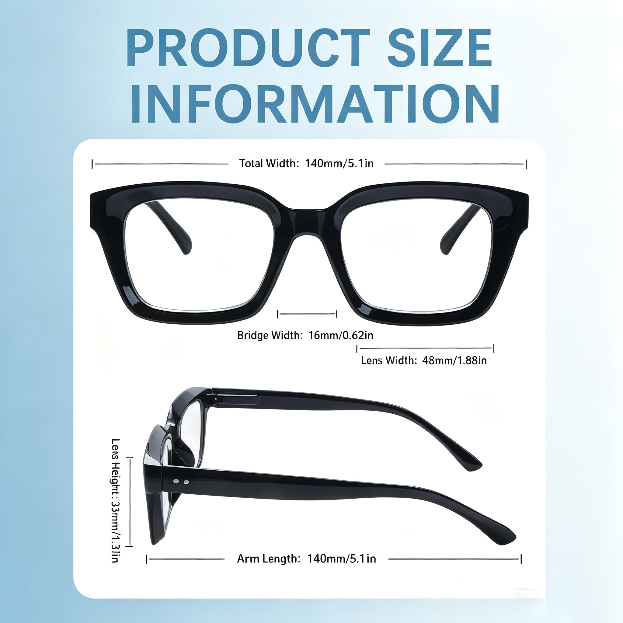 KERECSEN 3-Pair Set Of Classic Mutifocal Progressive Reading Glasses with Blue Light Protection for Women And Men, Durable Metal Hinges, Square Frames with A Concave Design, Everyday Classic Style