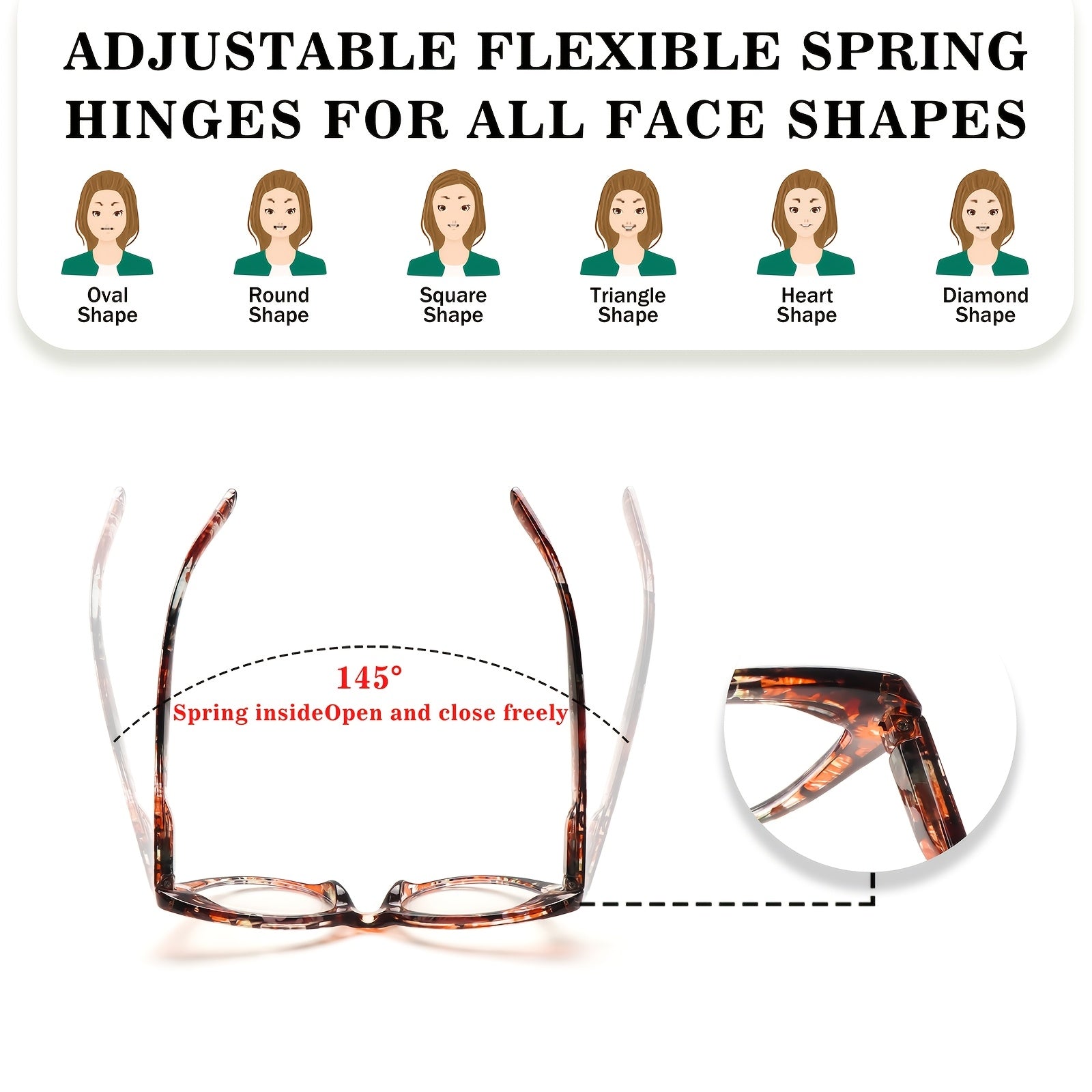 A Set of 6 Cat-Eye Glasses Featuring Anti-Blue Light Lenses And Metal Spring Hinges. These Stylish Women Are Perfect for Winter Fashion, Making Them a Must-Have For. They Also Make a Great Gift And Embody a Retro Aesthetic