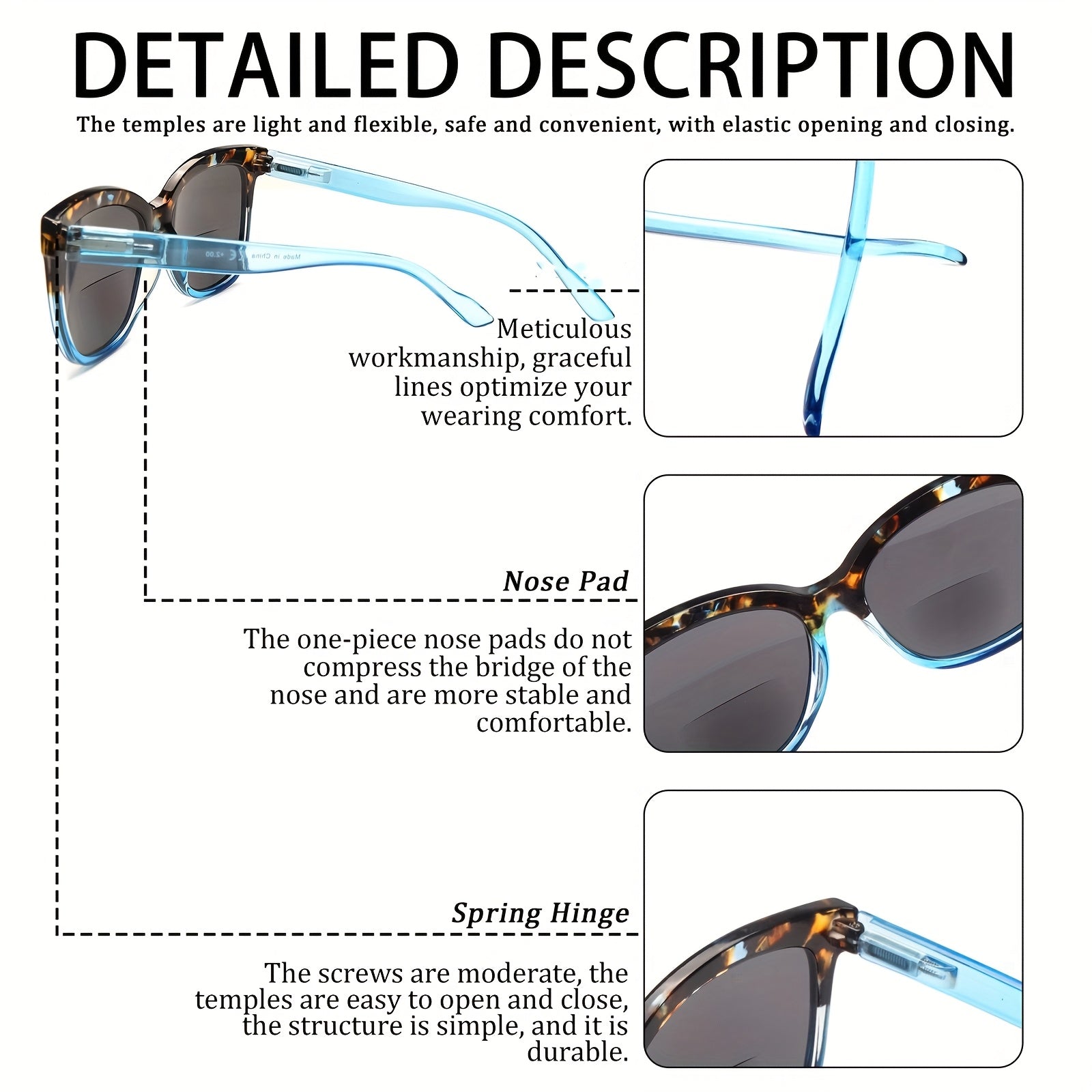 KERECSEN Bifocal Reading Sunglasses  for Women
