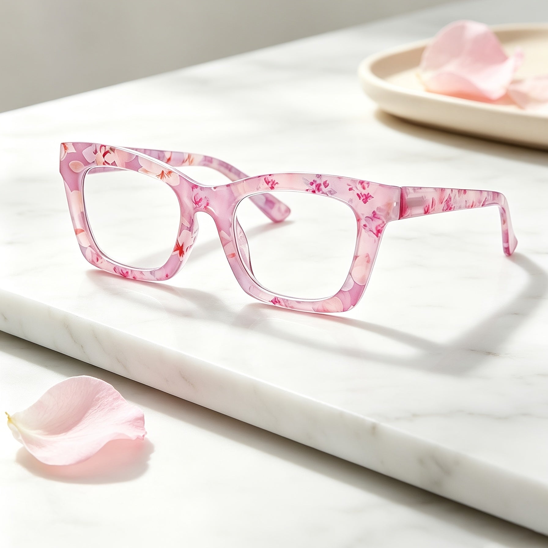 KERECSEN 3-Pack Oprah Style Women Blue Light Blocking Computer Square Readers with Spring Hinge Men Give Away Eyeglass Cloths And Eyeglass Bags