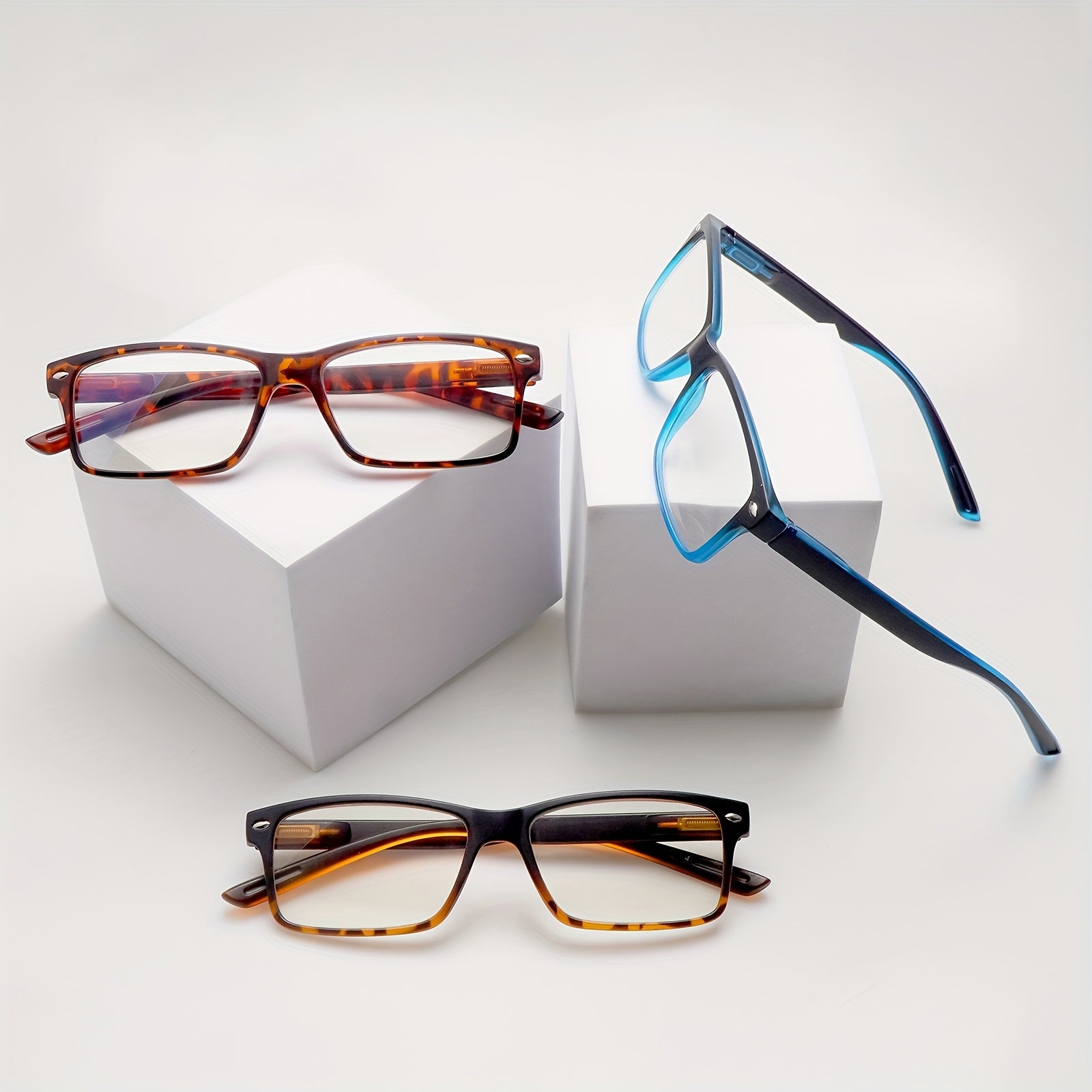 KERECSEN 6-Pair Stylish Blue Light-Blocking Reading Glasses Featuring a Spring Hinge Design And High-Quality Blue Light-Blocking Lenses, These Glasses Are Lightweight And Comfortable to Wear. Perfect for Men Who Use Computers. Great Holiday Gift