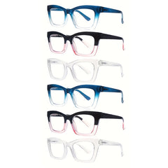 6 Pack Reading Glasses Blue Light Readers Women Glasses Anti Eyestrain Reading Glasses