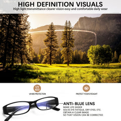 KERECSEN 5pcs Reading Glasses for Women Delicate Narrow Frames Anti-Blue Light Lenses Blue-Light Blocking Computer Readers Rectangle Frame with Spring Hinges Lightweight And Fashionable Eyeglasses Value Eyewear Set
