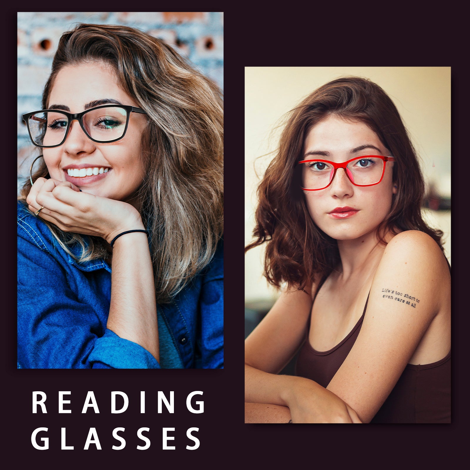 KERECSEN 5 Pack Reading Glasses for Women/Men Spring Hinges Square Frame Blue Light Blocking Computer Readers 273