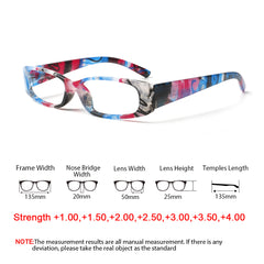 5 Pack Women's Reading Glasses Anti Blue Light Oval Premium Spring Hinge Prescription Glasses 100