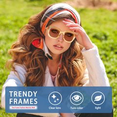 KERECSEN Reading Sunglasses For Women With Blue Light Blocking Lense and UV Protection Lense