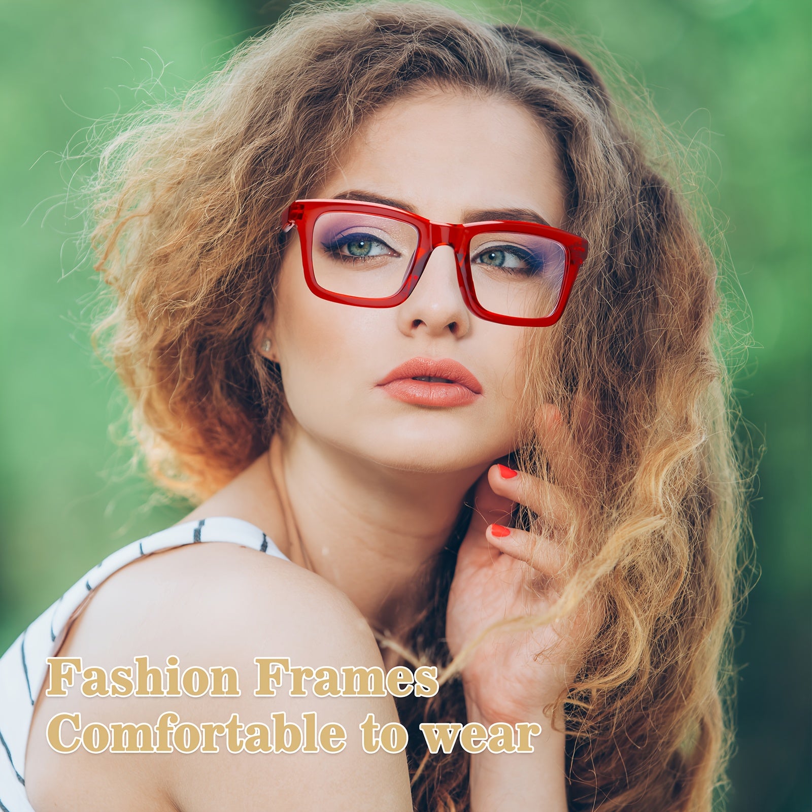 KERECSEN 6 Pairs Women'S Oversized Reading Glasses - Anti-Blue Light Reading Glasses, Perfect for Computer & Phone Use, Fits All Face Shapes! High-Quality Lenses, Metal Spring Hinges, 10 Diopters Available. High Repurchase Ratei Stylish Design