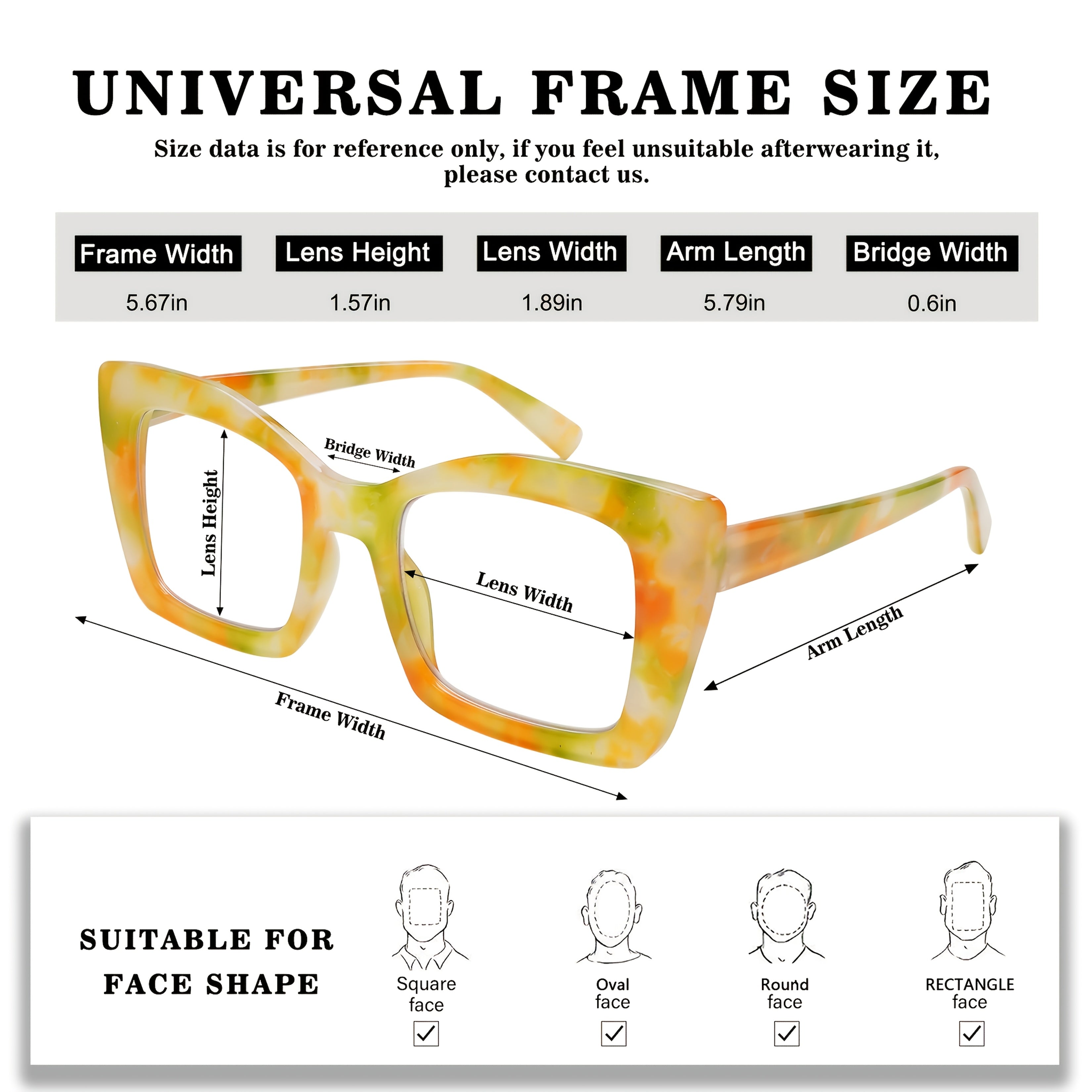 KERECSEN Blue Light  Blocking Reading Glasses For Women