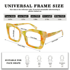 KERECSEN Blue Light  Blocking Reading Glasses For Women