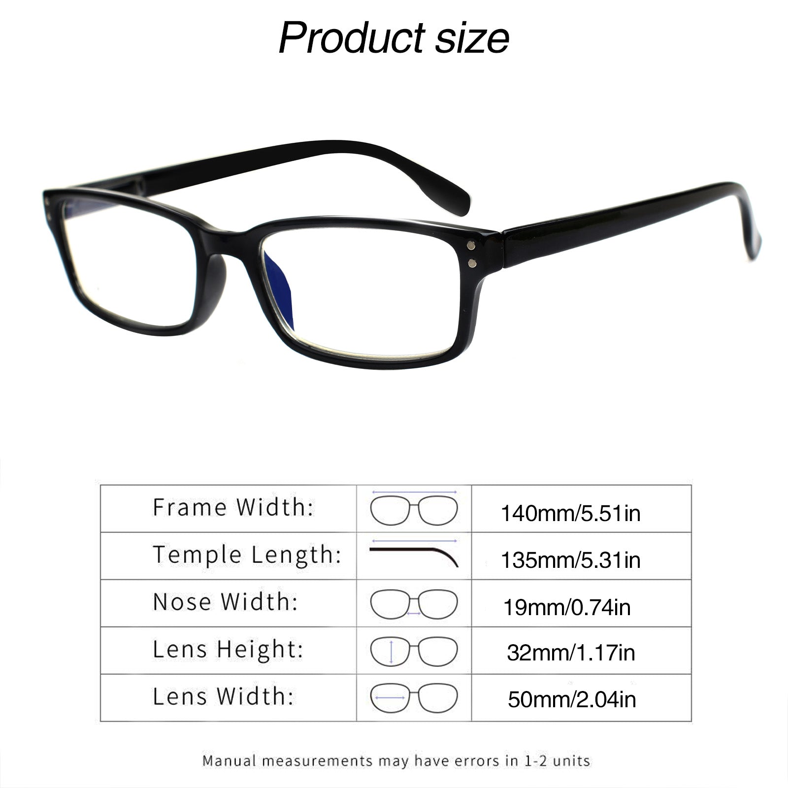 KERECSEN 6 Pack Anti Blue Light Reading Glasses for Men Women with Spring Hinges Classic Computer Glasses CG097