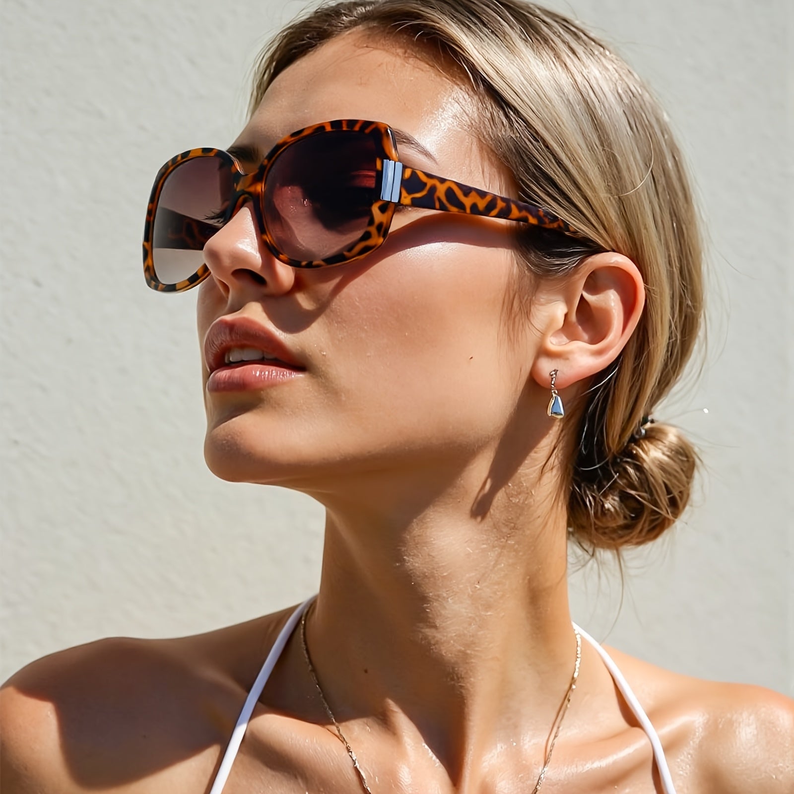 KERECSEN 4 Pack Retro Oversized Fashion Glasses for Men & Women - & Mirror, Full-Rim Frame Suitable for Beach, Travel, Cruise, Vacation - Eyewear Accessories with /Pouch (No Spring Hinges)