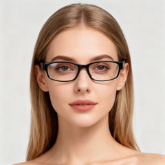 KERECSEN 6 Pairs Ultra-Light Rectangular Blue Light Blocking Glasses, Spring Hinges, Anti-Glare Clear Lenses, Adjustable Fit for Men & Women, Presbyopia Relief, Computer Reading Glasses Fashionable and exquisite holiday gifts