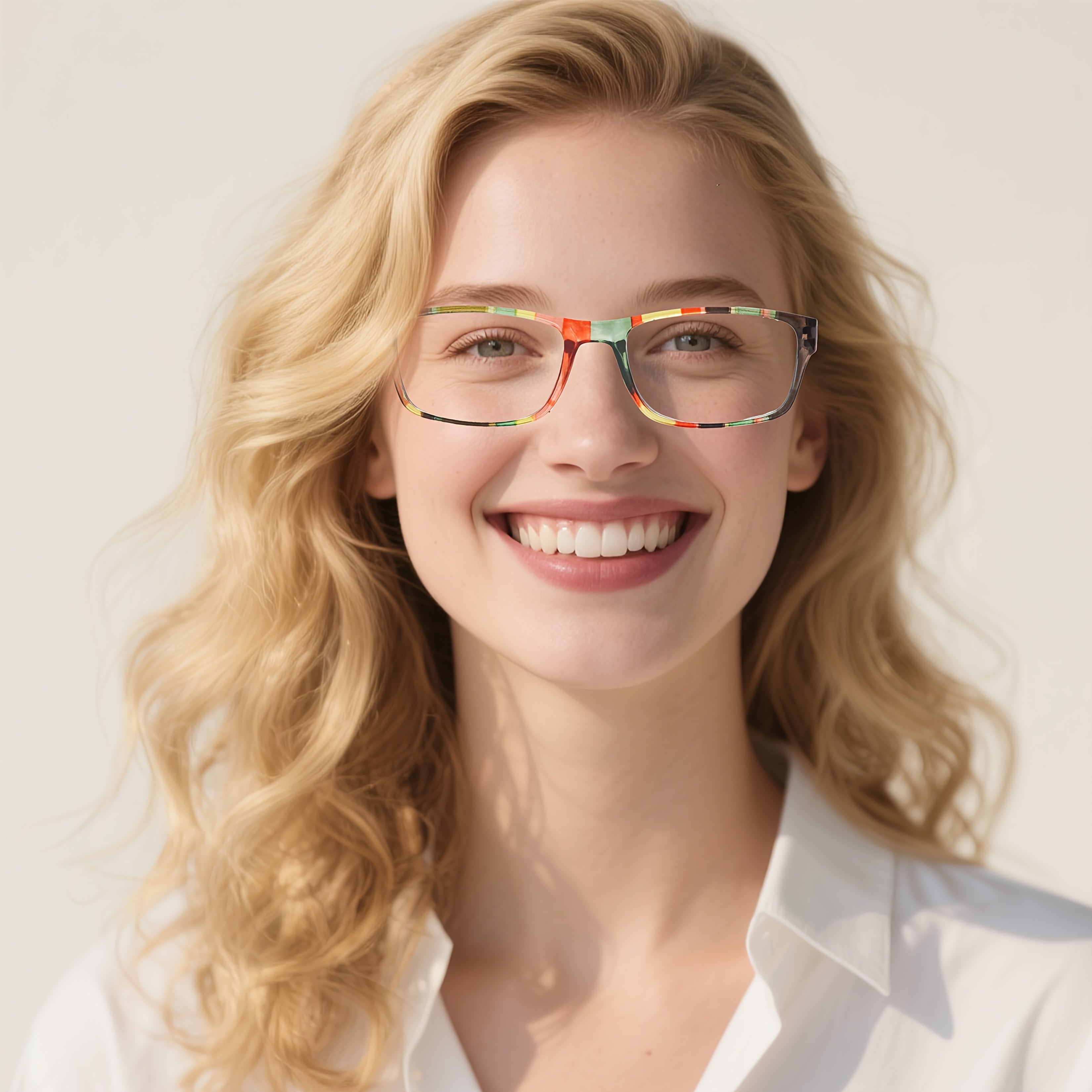 KERECSEN 6 Pack Rainbow Lucky Reading Glasses for Women Blue Light Blocking, Plastic Frames with Spring Hinges, Rainbow Lucky Charm, Lady's Exquisite Reading Glasses, Delicate Style Glasses Fashionable Daily & Christmas Decoration Gift Sets