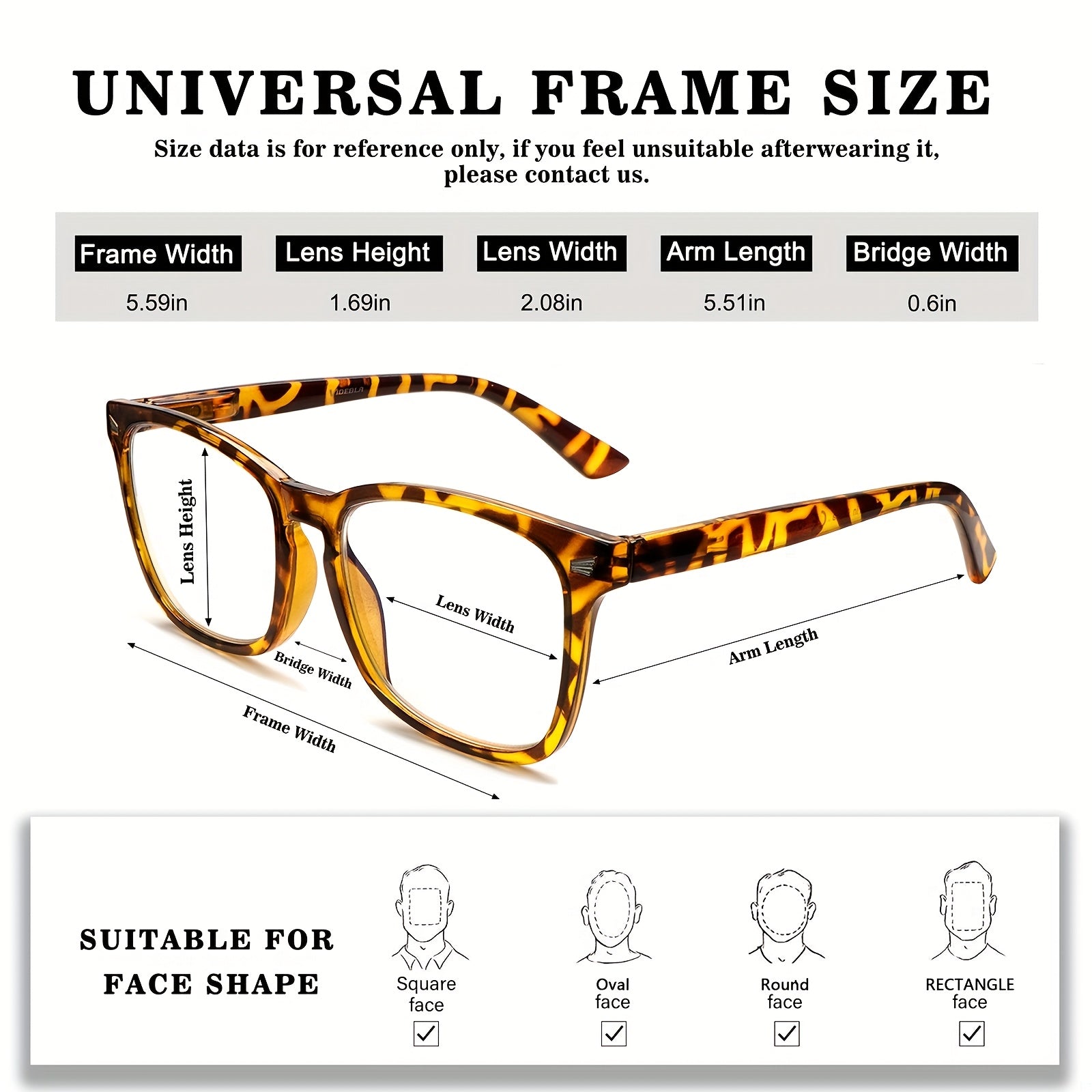 KERECSEN 5 Pack Women' Blue Light Blocking Reading Glasses Suitable for Computer, Tablet, Smartphone, Anti-Glare with Spring Hinge Eyewear, Lightweight Full-Rim Elliptical Frames for Digital Screens & Eye Fatigue Relief