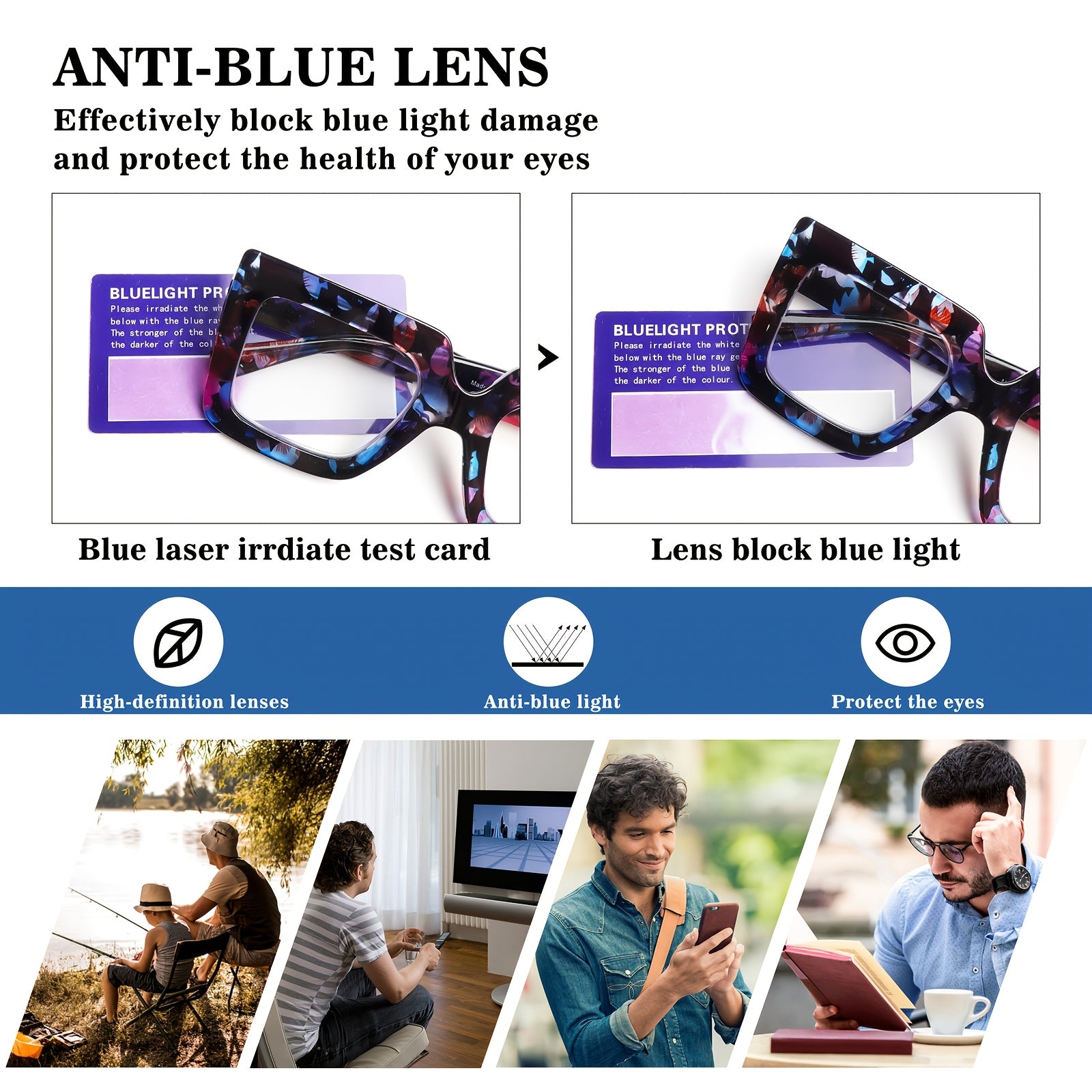 KERECSEN Blue Light Blocking Reading Glasses For Women