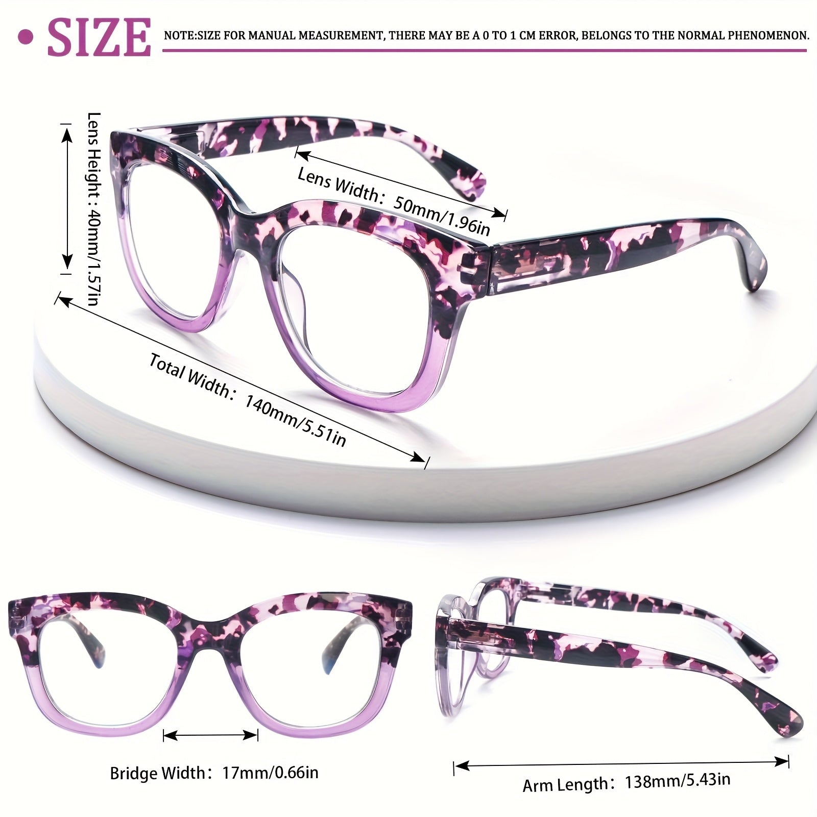 KERECSEN 5 Pack Unisex Mixed Round Square Reading Glasses, HD Blue Light Blocking Lenses, Ultra-Light Plastic Frame with Flexible Spring Hinges, Multi Shape Multi-Color Fashion Readers