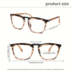 EKRECSEN Set of 3 Anti Blue Light Reading Glasses - Tortoiseshell Metal Frame, Flexible, with Triple-Functional Lenses. Elegant Glasses for Both Men And Women, Ideal for Reading. High-Quality, Comfortable Unisex Glasses for Winter 2025