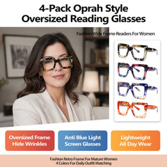 KERECSEN Blue Light Blocking Reading Glasses For Women