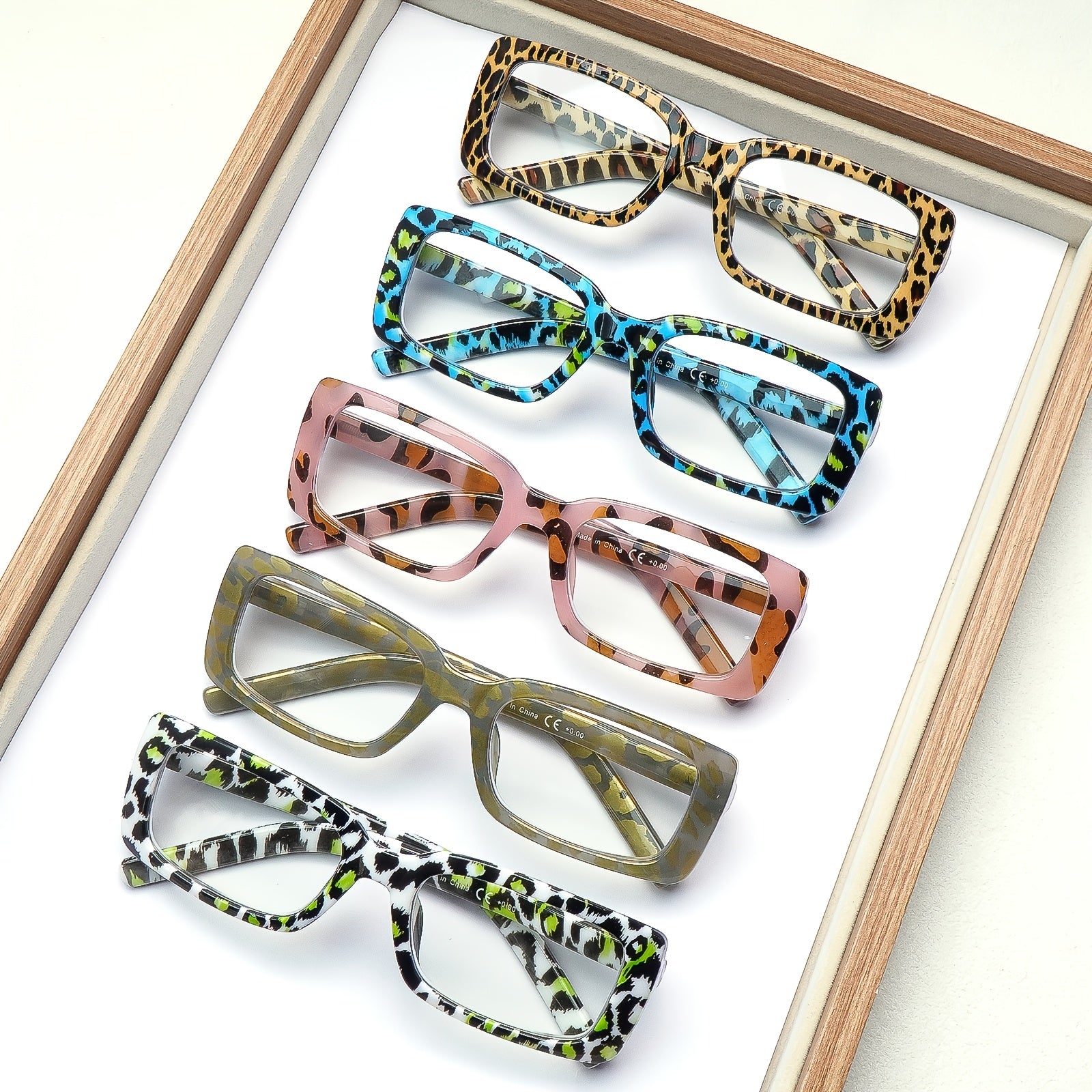 KERECSEN 5 Pairs Stylish Blue Light-Blocking Women with Spring Hinges, High-Quality Blue Light-Blocking Lenses Effectively Block Harmful Blue Light for Daily Commutes, Office Work, And Reading - an Ideal Choice for Holiday Gifts