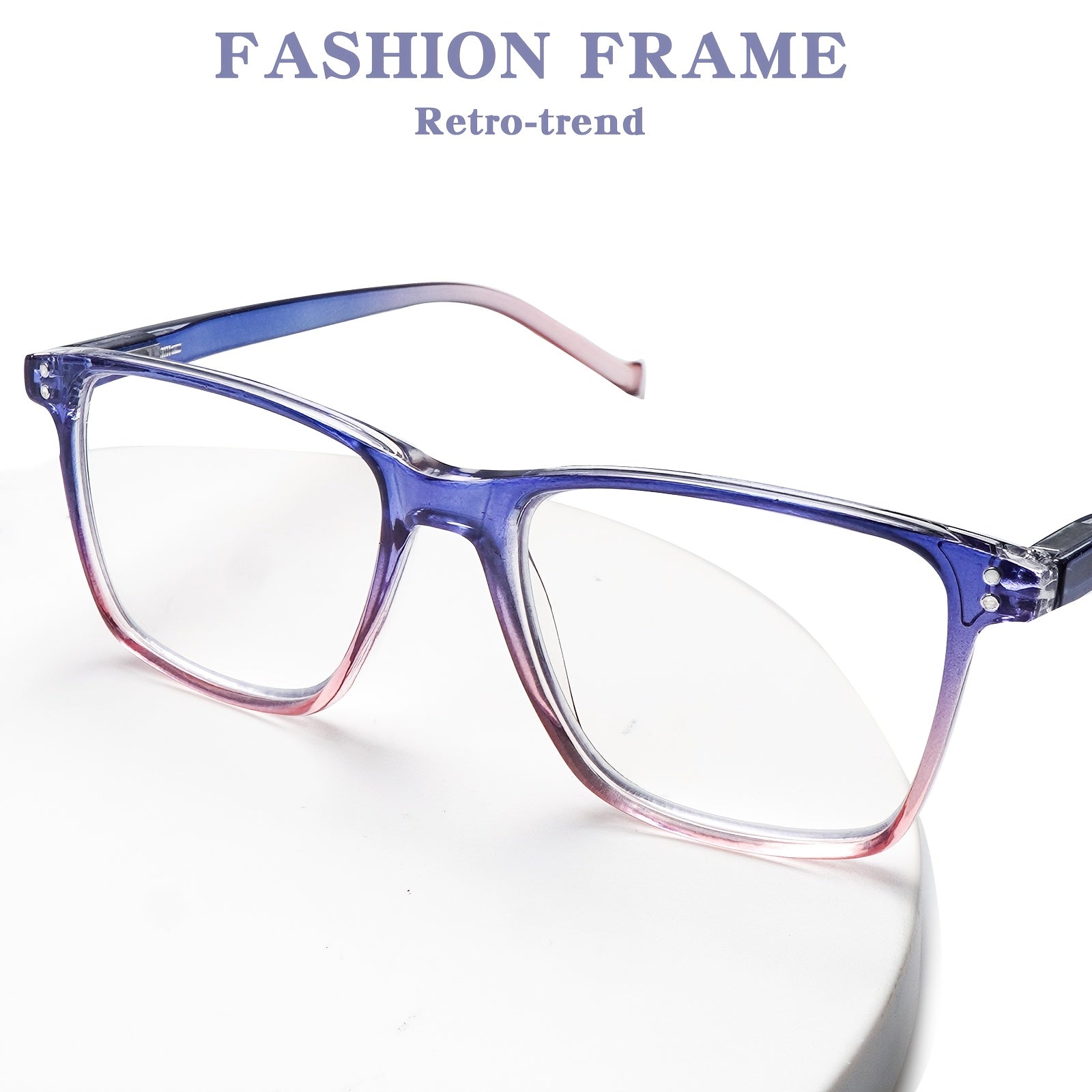 KERECSEN Blue Light Blocking Reading Glasses Suitable for Computer, Digital Screens &, Spring Hinge Eyewear with Full-Rim Frames, Round/Rectangle for Computer Syndrome, Office & Commuting