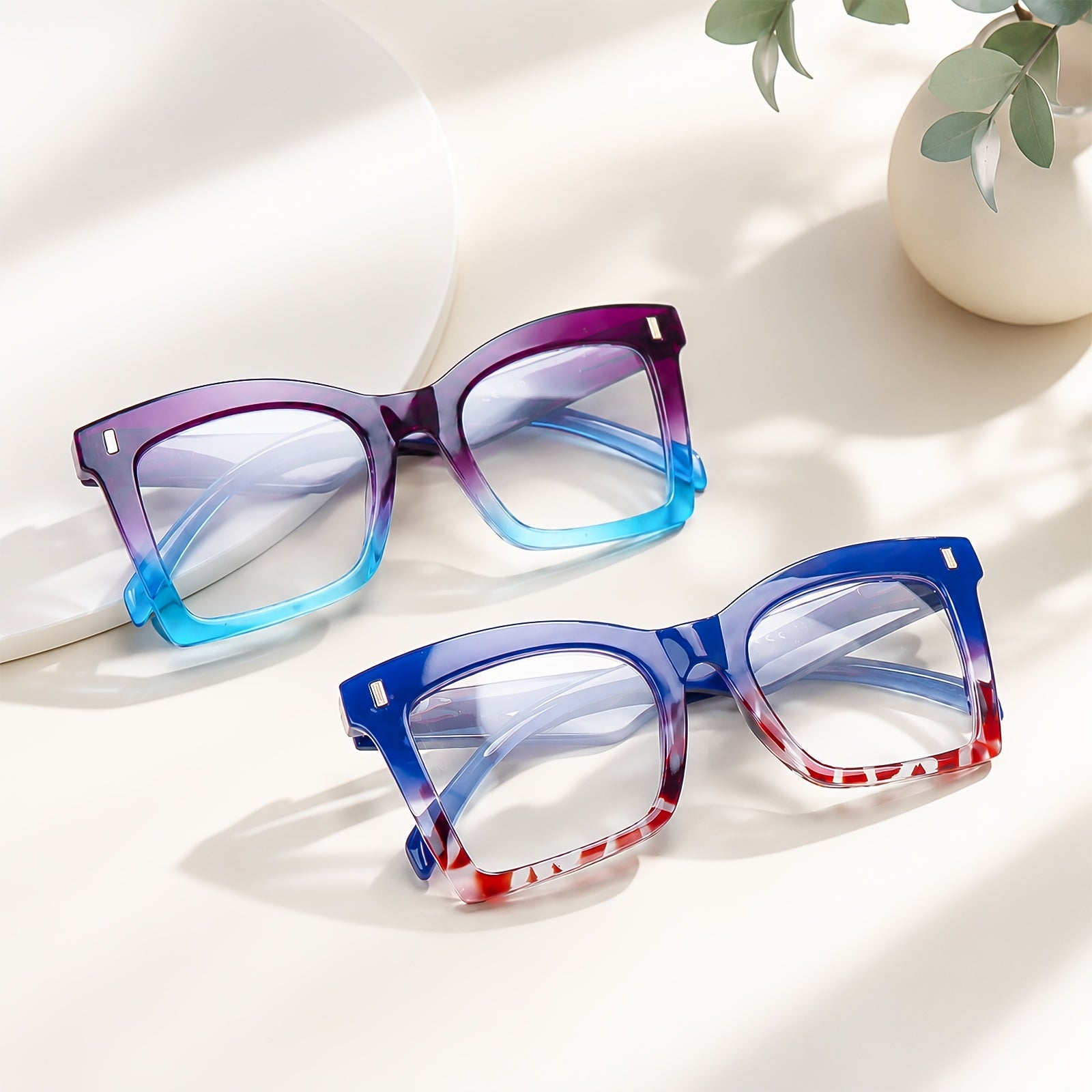 KERECSEN 5 Pairs Large-frame Blue Light-blocking Readingglasses In Stylish Colors, Featuring Spring Hinges Thatsuit A Various Face Shapes. The Premium Blue Light-blocking Lenses Effectively Relieve Eye Strain