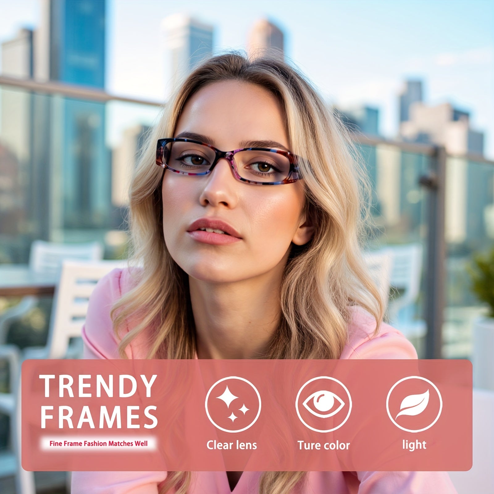 KERECSEN Anti-Blue Light Reading Glasses with Blocking Lenses, Metal Spring Hinges & Plastic Frame - Suitable for Women & Computer & Book Reading Glasses, Gift for Digital Eye, Glare, Cost-Effective