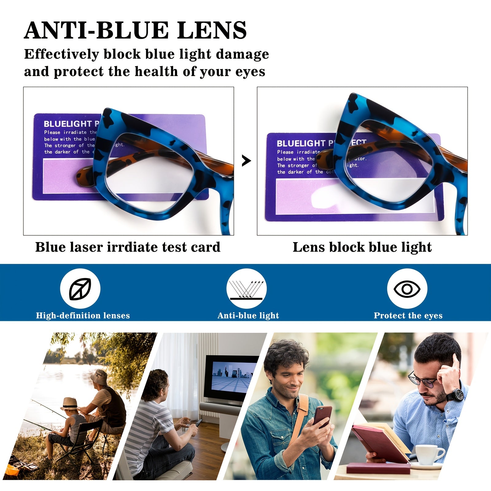 KERECSEN 4 Pack Stylish Cat-Eye Frame Blue Light Blocking Reading Glasses for Women with Metal Spring Hinges, High-Quality Tortoiseshell Color, Elegant Women's Reading Glasses for Casual Attire, Great As A Gift