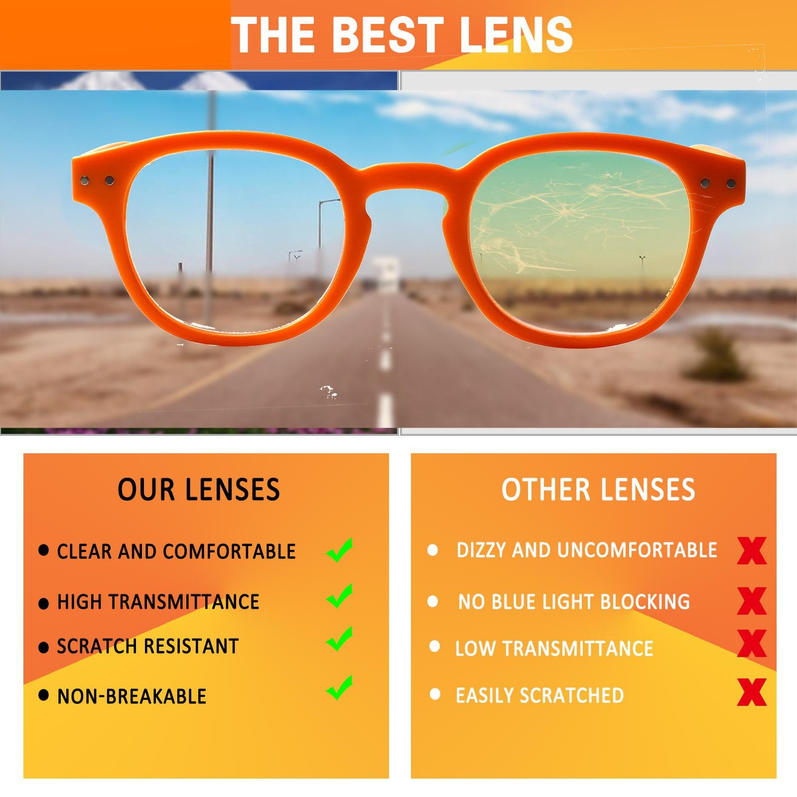 6 Pack Reading Sunglasses for Women and Man Sun Readers Glasses Spring Hinge Outdoor Sunglasses