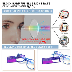 3 Pack Reading Glasses Trendy Women's Reading Glasses with Spring Hinges Anti-Blue Light Prevents Eyestrain Dry Computer Reading Glasses