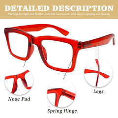 KERECSEN 6 Pairs Women'S Oversized Reading Glasses - Anti-Blue Light Reading Glasses, Perfect for Computer & Phone Use, Fits All Face Shapes! High-Quality Lenses, Metal Spring Hinges, 10 Diopters Available. High Repurchase Ratei Stylish Design